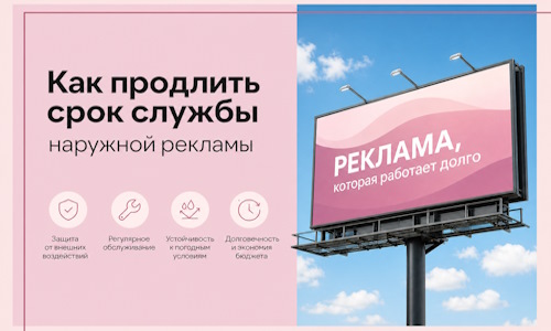 Как продлить срок службы наружной рекламы в  Реутове