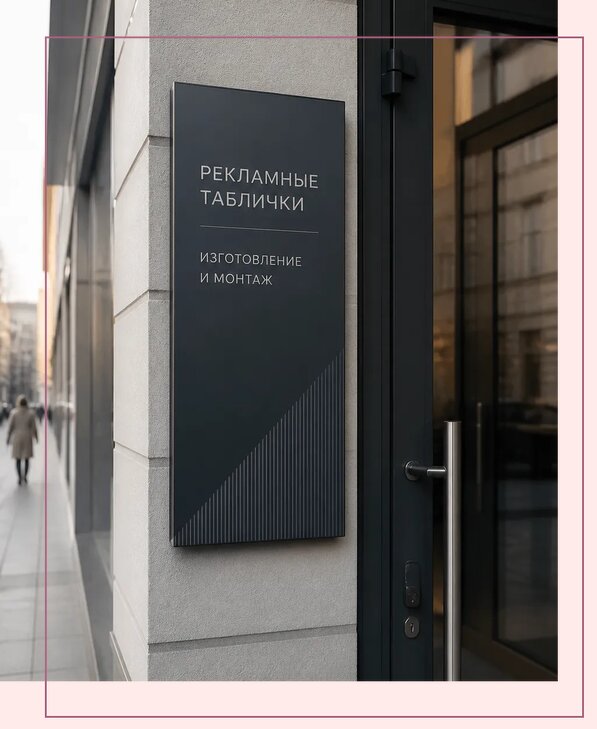 Рекламные таблички в Реутове по цене от 4683 р. | Аванза-Ртв